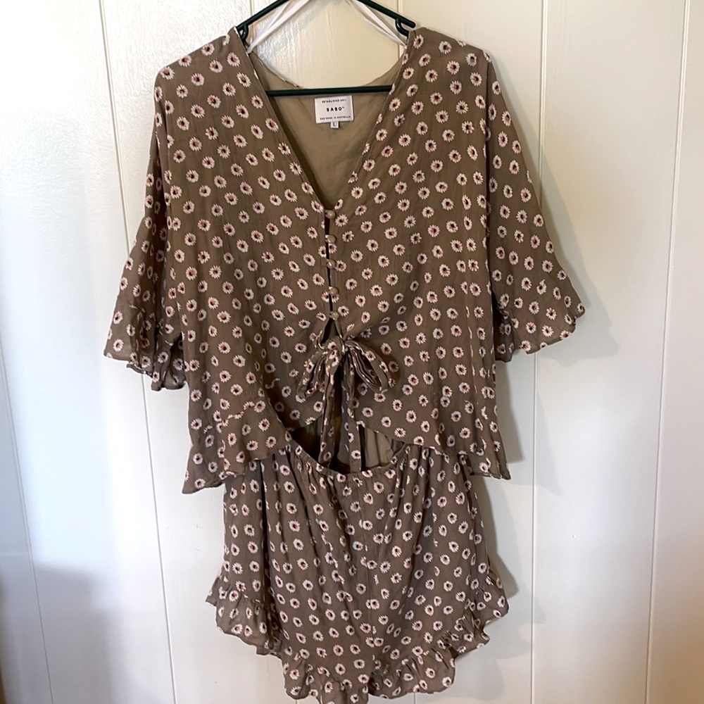 Sabo Floral Romper, Size L